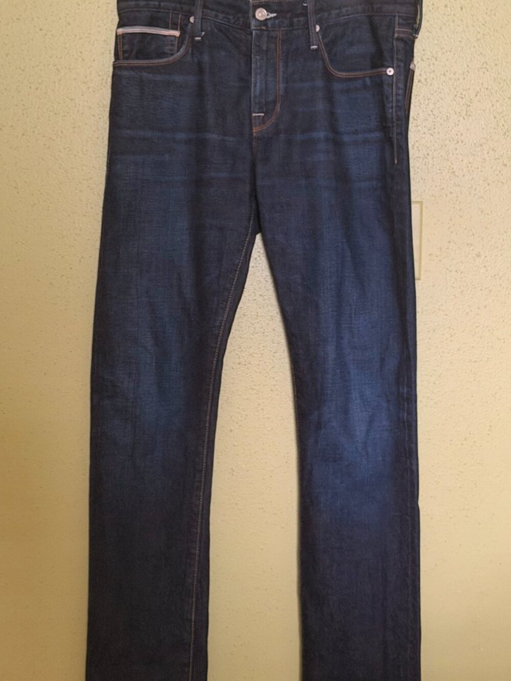 7FAMK Mens Slimmy 31 waist 33 length Dark Wash Denim Jean